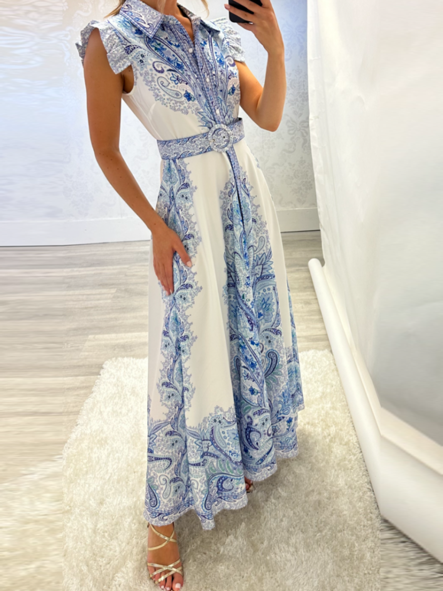 ELEGANT PRINTED MAXI DRESS