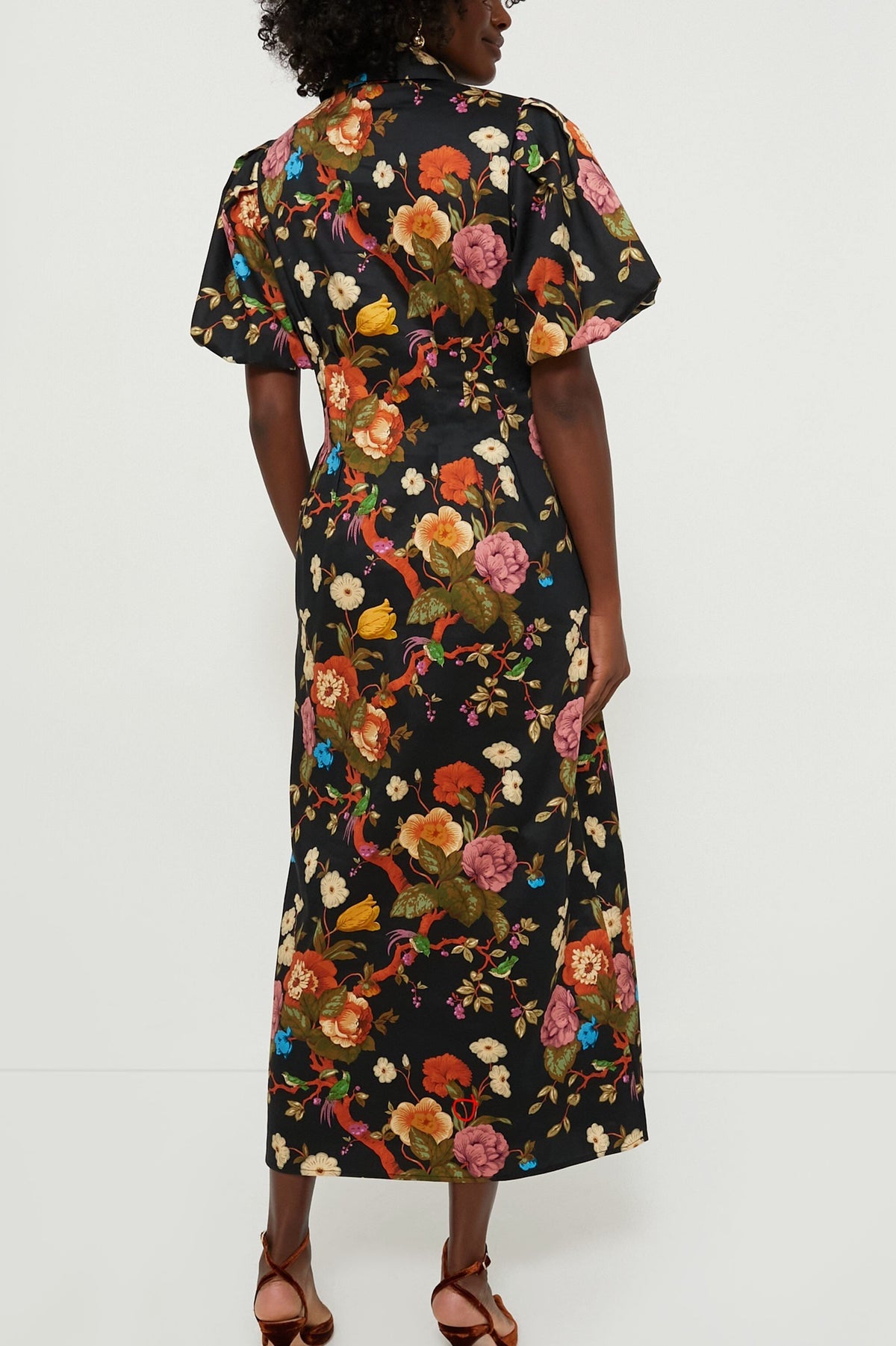 NIGHT KISS PUFF SLEEVE SHIRT MAXI DRESS