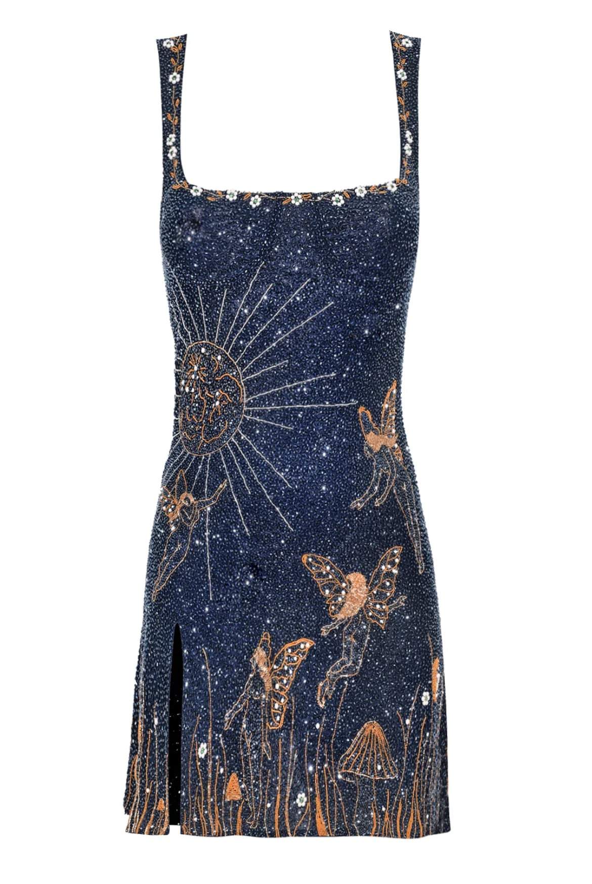 SEQUINED STARRY SKY MINI DRESS