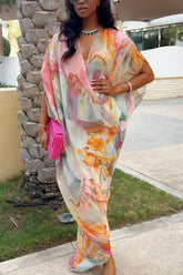 Rainbow Kaftan Cover Up