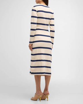 WOOL KNITTED MIDI DRESS