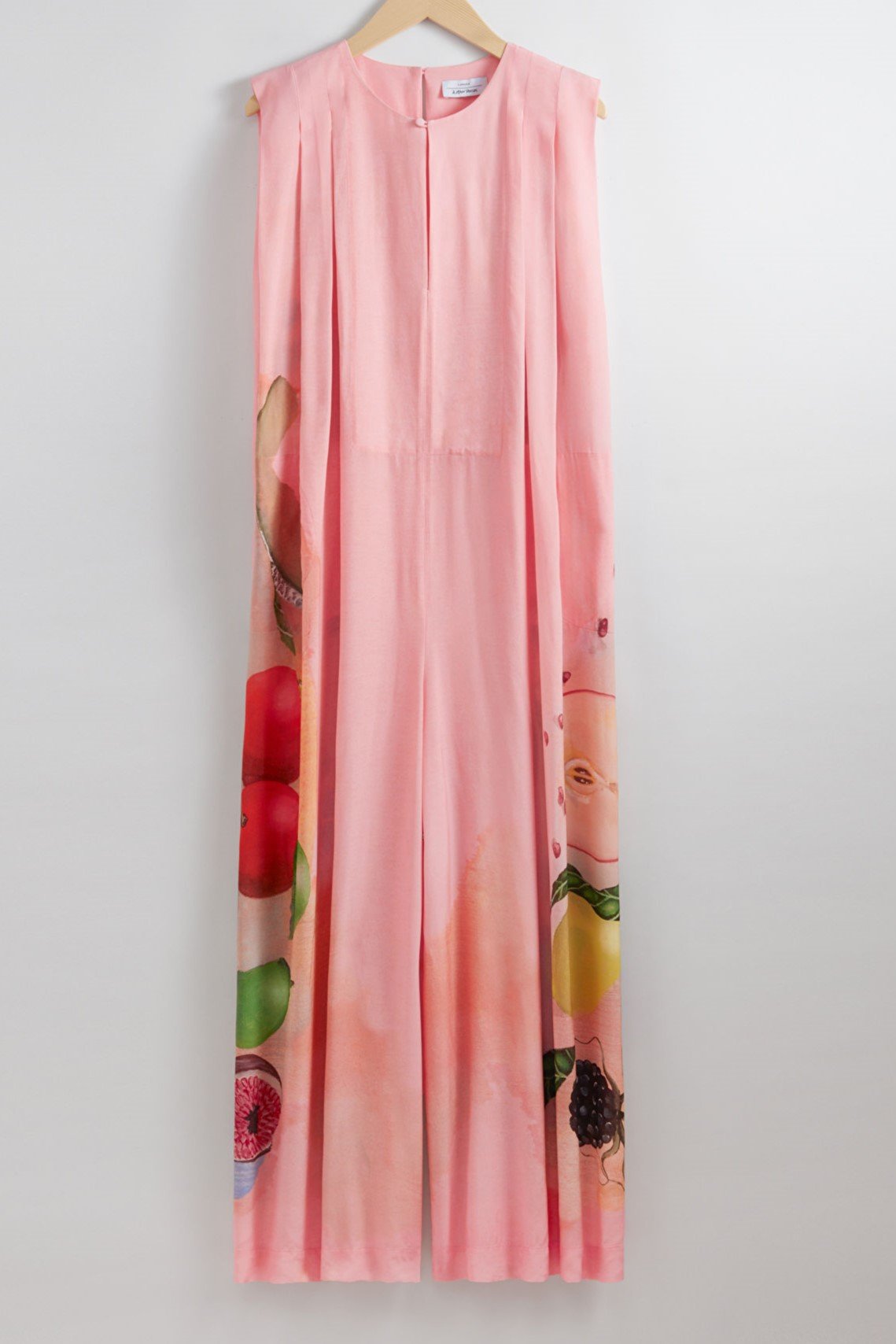 PINK FLOATY PRINTED JUMPSUIT