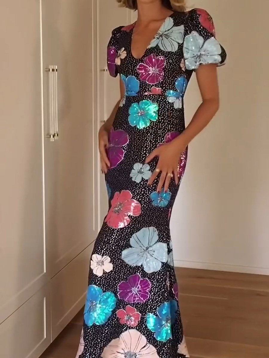 FASHION FLOWER DRESS