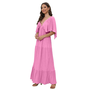 Tiered Silhouette Maxi Dress