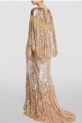 LUXURY GOLDEN MAXI DRESS