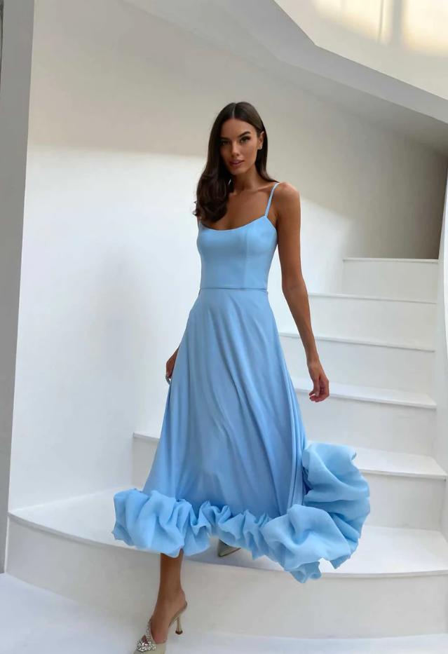 Bustier Dress In Midi Length With Assembly