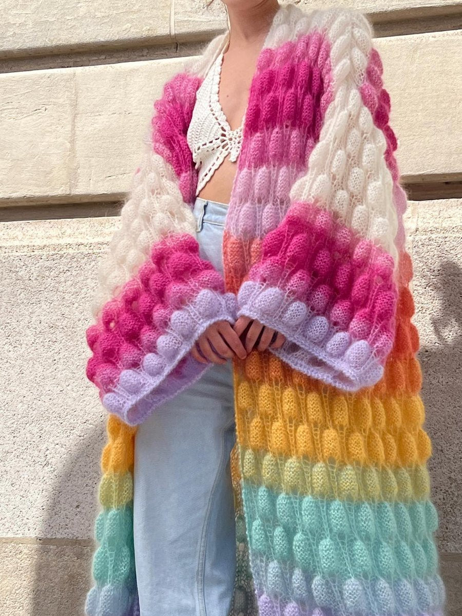 Rainbow Soft Knitted Cardigan