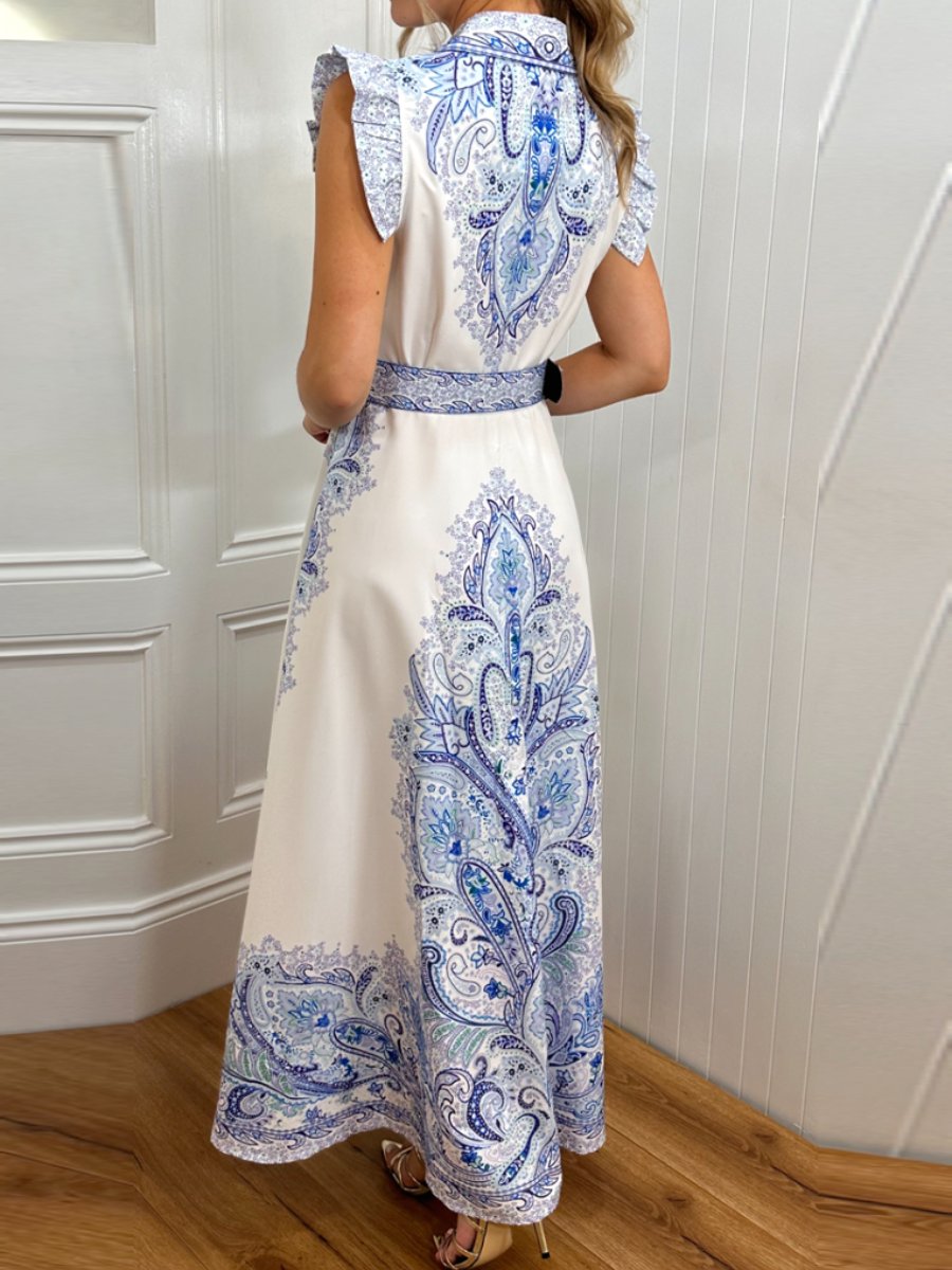 ELEGANT PRINTED MAXI DRESS