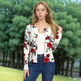 S121607 Fashion Printed Blazer