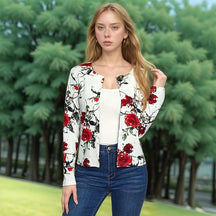 S121607 Fashion Printed Blazer