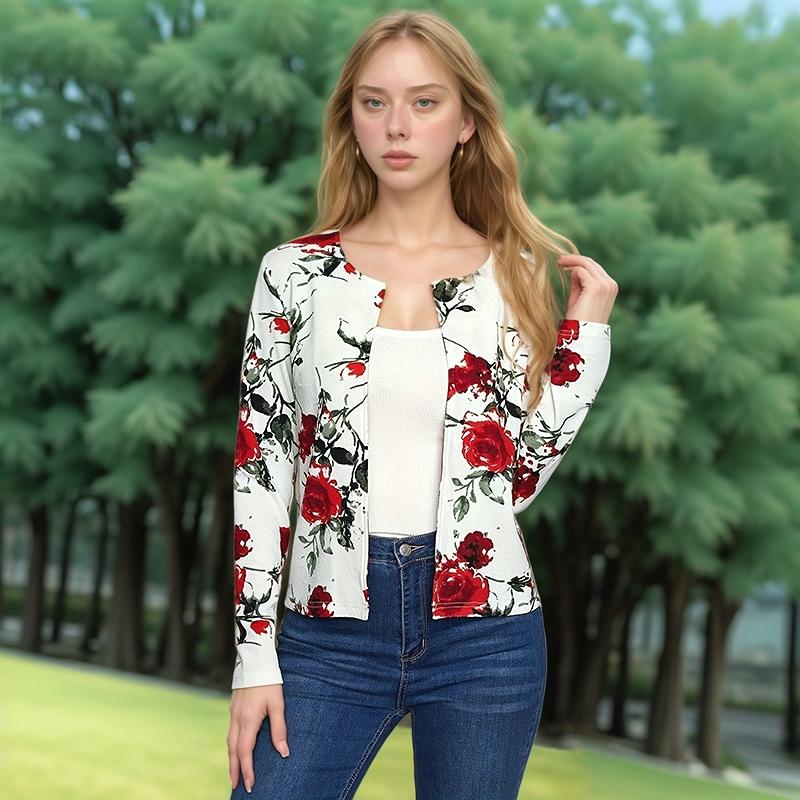 S121607 Fashion Printed Blazer