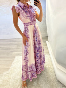 ELEGANT PRINTED MAXI DRESS