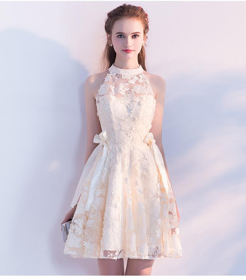 LACE FLOWER EMBROIDERY DRESS