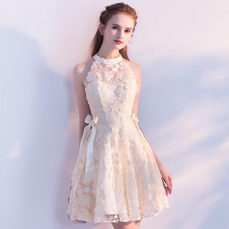 LACE FLOWER EMBROIDERY DRESS